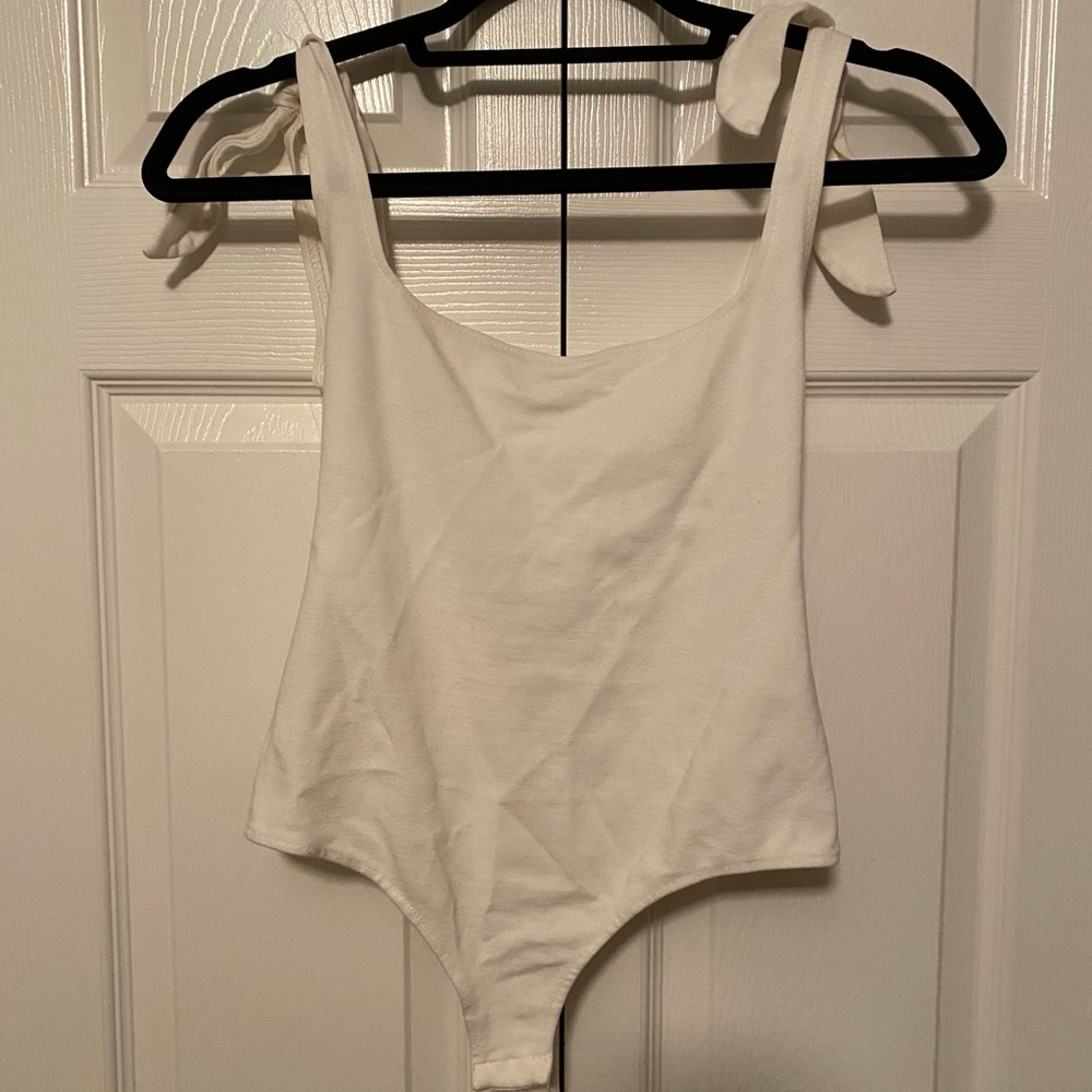 Off white free people bodysuit